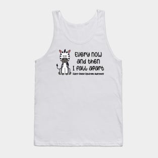 Ehlers Danlos Awareness Every Now And Then I Fall Apart Zebra Tank Top